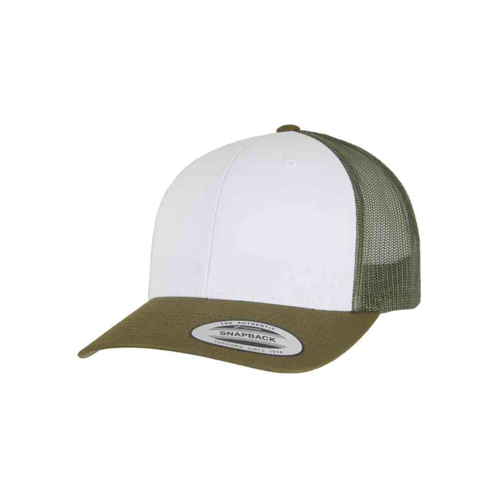 Flexfit - Retro Colored Front Trucker cap - Green/White